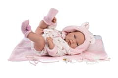 Llorens 73898 NEW BORN DOLL - realistična dojenčkova lutka z vinilnim telesom - 40 cm