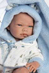 Llorens 73897 NEW BORN BOY - realistična dojenčkova lutka z vinilnim telesom - 40 cm