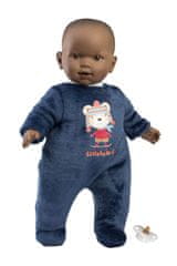 Llorens 14247 BABY ZAREB - realistična lutka dojenčka z mehkim tekstilnim telesom - 42 cm