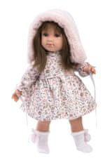 Llorens 53546 SARA - realistična lutka z mehkim tekstilnim telesom - 35 cm