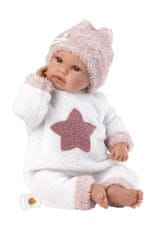 Llorens 63648 NEW BORN - realistična lutka dojenčka z zvoki in mehkim tekstilnim telesom - 36 cm