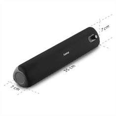 Hama Bluetooth zvočnik PipeRoll 3.0, vodoodporen IPX5, 20 W, črn