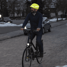 Hama odsevna prevleka za kolesarsko/športno čelado, neonsko rumena