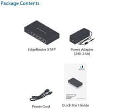 Ubiquiti EdgeRouter X SFP - 5x vrata GbE, 1x vrata SFP, 5x PoE 24V (PoE budget 50W)