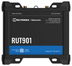 Teltonika RUT901 industrijski usmerjevalnik LTE z rezervnim Ethernetom, 1x WAN 3x LAN, LTE Cat4/3G/2G, Wi-Fi
