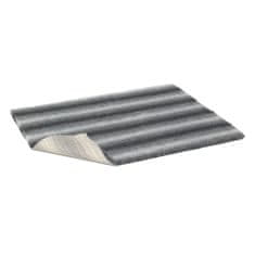 VetBed proti zdrsu / Drybed sive črte 75 x 50 cm, dlaka 30 mm