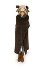 Cozy Noxxiez BL815 Reindeer - topla odeja s kapuco z žepi za živali in tačke