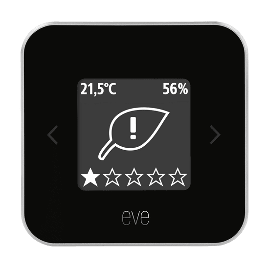 Eve Room naprava za merjenje kakovosti zraka, bela/črna