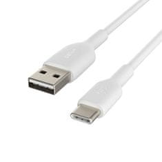 Belkin Boost Charge kabel, USB-A v USB-C, bel (CAB001bt1MWH)