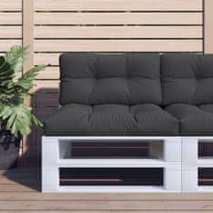 Vidaxl Blazina za kavč iz palet črna 80x40x12 cm