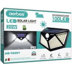 Aerbes Solarna Stenska svetilka Stenska 20W