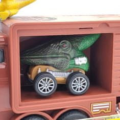 WOOPIE WOOPIE Dinozavrski tovornjak z lanserjem in avtomobili 15 el.