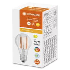 LEDVANCE Zatemnitvena LED žarnica E27 A60 11W = 100W 1521lm 2700K Topla bela 300° CRI90 Filament Superior