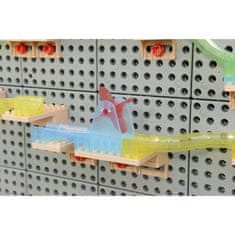 Masterkidz Gradbeni set Steza za žogice STEM Board 440 elementov
