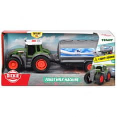 Dickie DICKIE Kmetija Traktor Fendt s prikolico za mleko 26cm