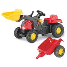 Rolly Toys Rolly Kid Pedalni traktor z vedrom in prikolico 2-5 let