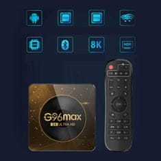 Farrot Smart TV Box 2023 G96 Max HD Android 13.0 Digitalni prizemni dekoder TV sprejemnik Set Top Box RK3528 Quad Core CPE 2-16G Media Player Podpora USB 3.0/3D/4K/8K