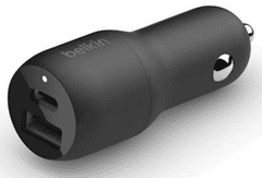 Belkin USB-A-C avto polnilec, 37 W (CCB004btBK)