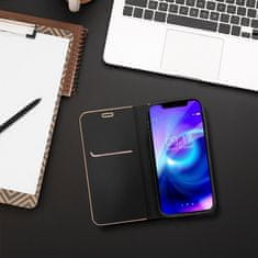 OEM LUNA Book Gold torbica za HUAWEI Mate 20 Lite črna
