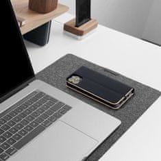 OEM LUNA Book Gold torbica za HUAWEI Mate 20 Lite črna