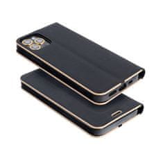 OEM LUNA Book Gold torbica za HUAWEI Mate 20 Lite črna