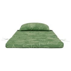 Vidaxl Blazine za stole Adirondack 2 kosa vzorec listov oxford tkanina
