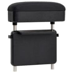 Vidaxl Naslon za roke za avto univerzalen črn 23x8x(30-38) cm ABS