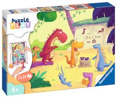 Ravensburger Puzzle & Play Dinozaver sestavljanka, 2x24 kosov