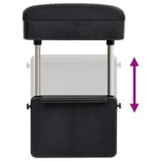 Vidaxl Naslon za roke za avto univerzalen črn 23x8x(30-38) cm ABS