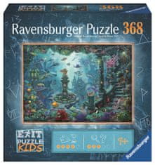 Ravensburger Exit KIDS Puzzle: Potopljena Atlantida, 368 kosov