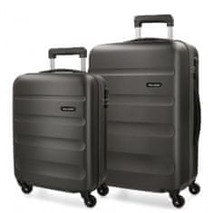 Jada Toys Komplet potovalnih kovčkov ABS ROLL ROAD FLEX Black / Antracita, 55-65cm, 5849561