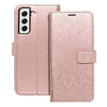 OEM Torbica MEZZO Book za SAMSUNG S21 FE, mandala, zlato-roza