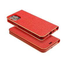 OEM LUNA Book Gold torbica za SAMSUNG S25 FE rdeča
