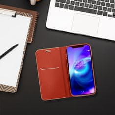OEM LUNA Book Gold torbica za SAMSUNG S25 FE rdeča