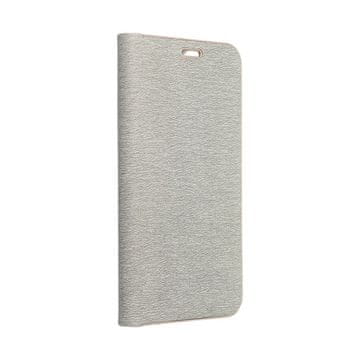 OEM LUNA Book Gold torbica za SAMSUNG A12 / M12 srebrna