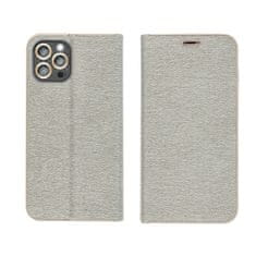 OEM LUNA Book Gold torbica za SAMSUNG A12 / M12 srebrna