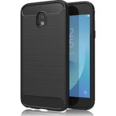 OEM CARBON etui za SAMSUNG J3 2017 črn
