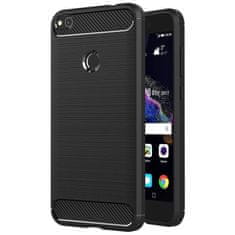 OEM CARBON etui za HUAWEI P8 LITE 2017 / P9 LITE 2017 črn