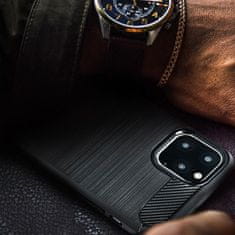 OEM CARBON etui za SAMSUNG S20 črn