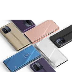 HURTEL Svetleča etui z zaponko za Xiaomi Redmi 11A / Poco C55 / Redmi 12C Clear View Case črna
