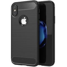 OEM CARBON etui za IPHONE X črn