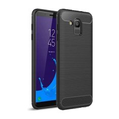 OEM CARBON etui za SAMSUNG J6 2018 črn