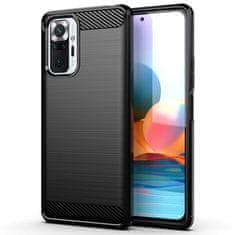 OEM CARBON etui za XIAOMI Redmi Note 10 5G črn