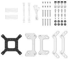 DEEPCOOL Vodni hladilnik LT520 / 2x120 mm ventilator / ARGB / Intel in AMD bela