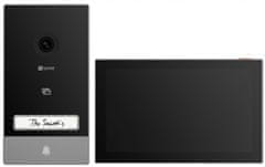 EZVIZ pametni domači domofon HP7/ Wi-Fi/ 2K/ 7-palčni zaslon na dotik/ videotelefon/ brezžični zvonec/ IP65/ črna in srebrna