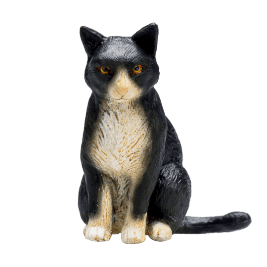 MOJO Cat črno-belo sedenje