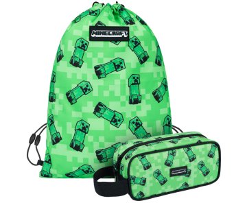 MINECRAFT 2 SET Creeper: svinčnik, torba