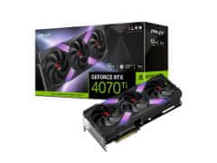 PNY GeForce RTX 4070 Ti 12GB XLR8 Gaming Verto Triple grafična kartica, 12 GB GDDR6X (VCG4070T12TFXXPB1)