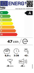 Beko WUE8622BXCW pralni stroj