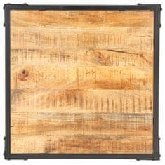 Vidaxl Klubska mizica 60x60x35 cm trden mangov les
